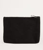 Harrods Black Medium Cotton Logo Pouch