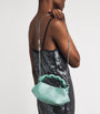 GANNI Green Mini Embellished Satin Bou Bag