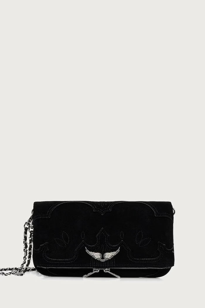 Kadın süet crossbody çanta