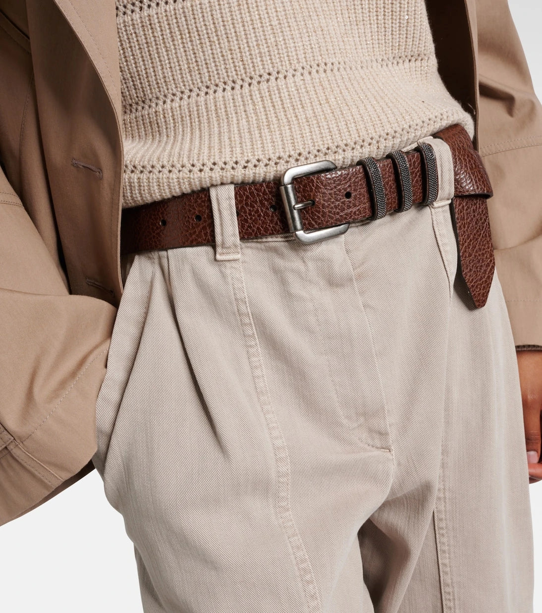 Brunello Cucinelli - Monili leather belt