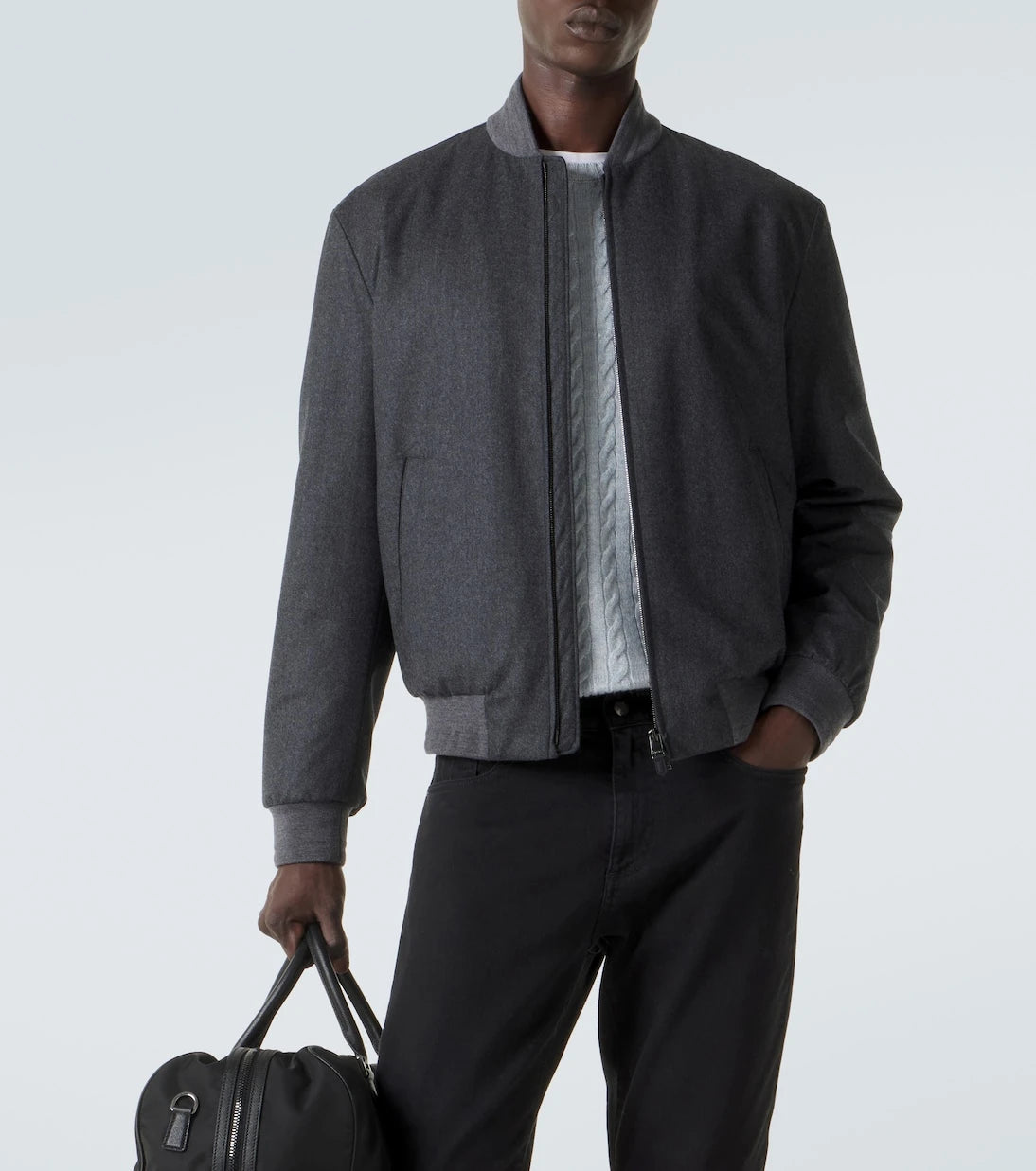 Canali - Wool bomber jacket
