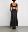 St. Agni Black Cut-Out Maxi Dress