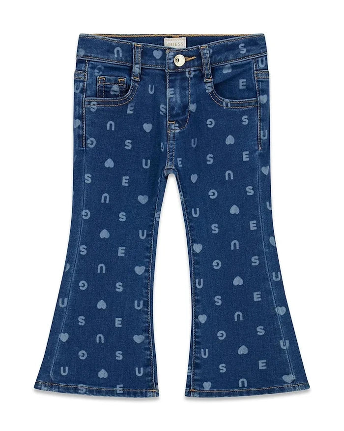 Guess çocuklar için flare kot pantolon