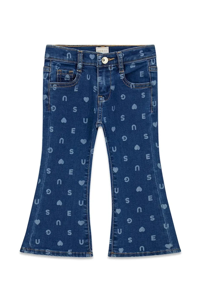 Guess çocuklar için flare kot pantolon