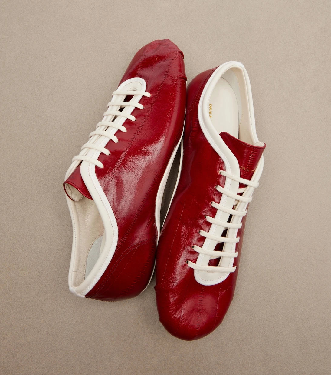 Dries Van Noten - Leather sneakers