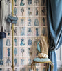Cole & Son x Harrods Interior Design 175 Anniversary Edition Couture Carousel Wallpaper - China Blue