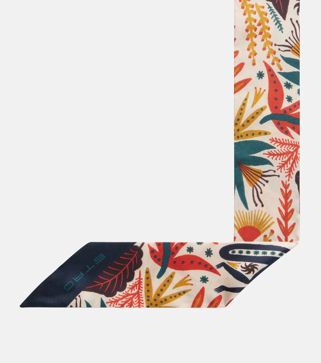 Etro - Printed silk twill scarf