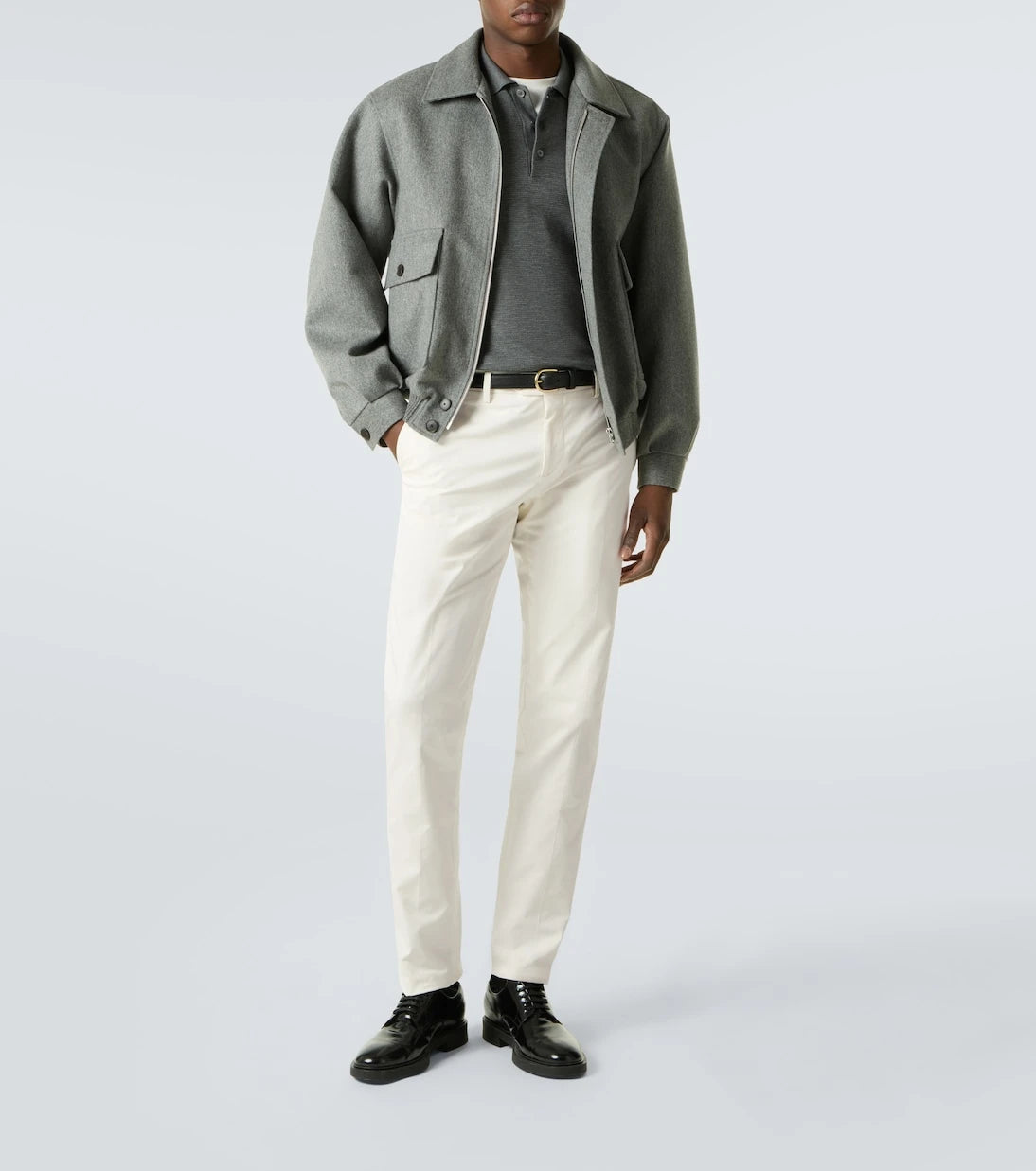 Lardini - Mid-rise cotton slim pants