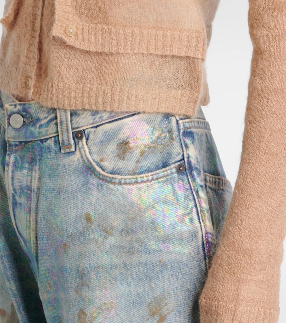 Acne Studios - Layered mohair and wool-blend cardigan