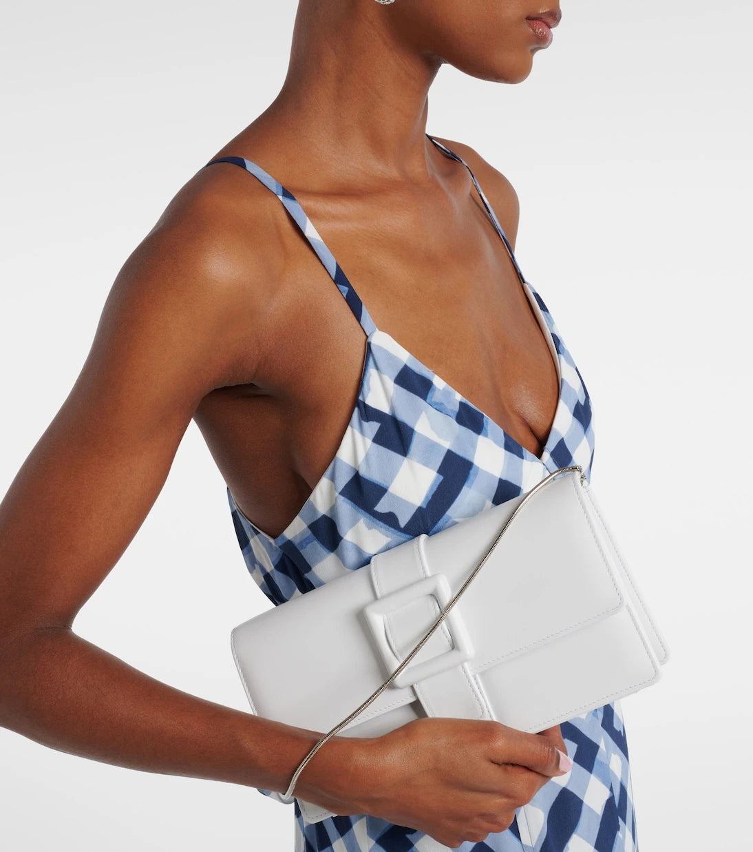Manolo Blahnik - Maygot leather clutch