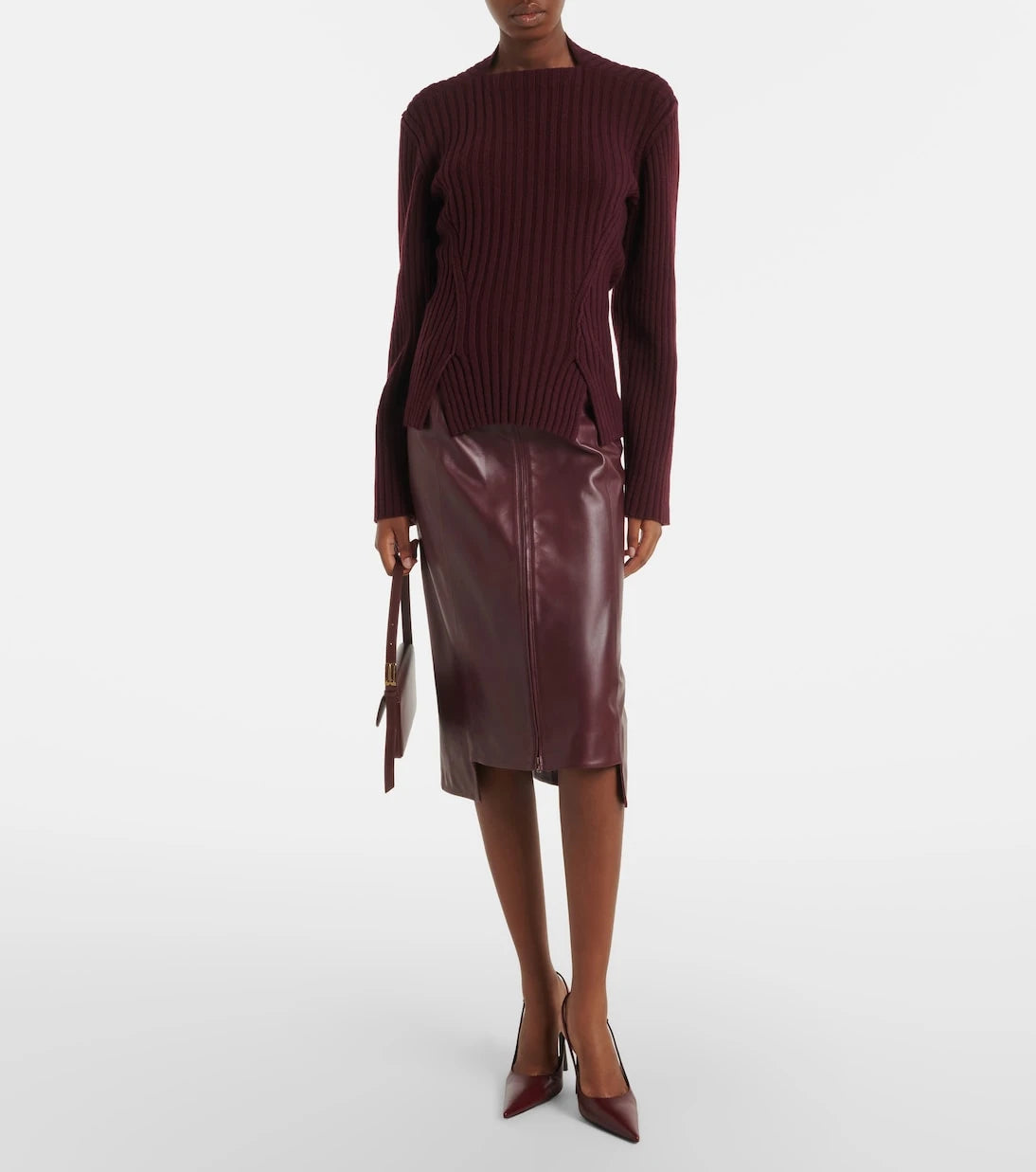 Victoria Beckham - Ribbed-knit wool and cashmere sweater
