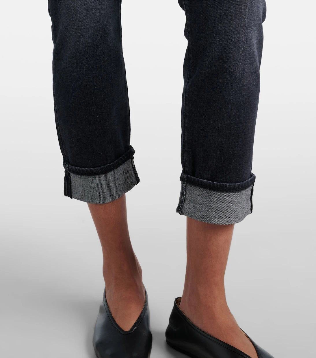 7 For All Mankind - Mid-rise cropped skinny jeans