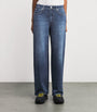 Rag & Bone Blue Miramar Low-Rise Wide-Leg Jeans