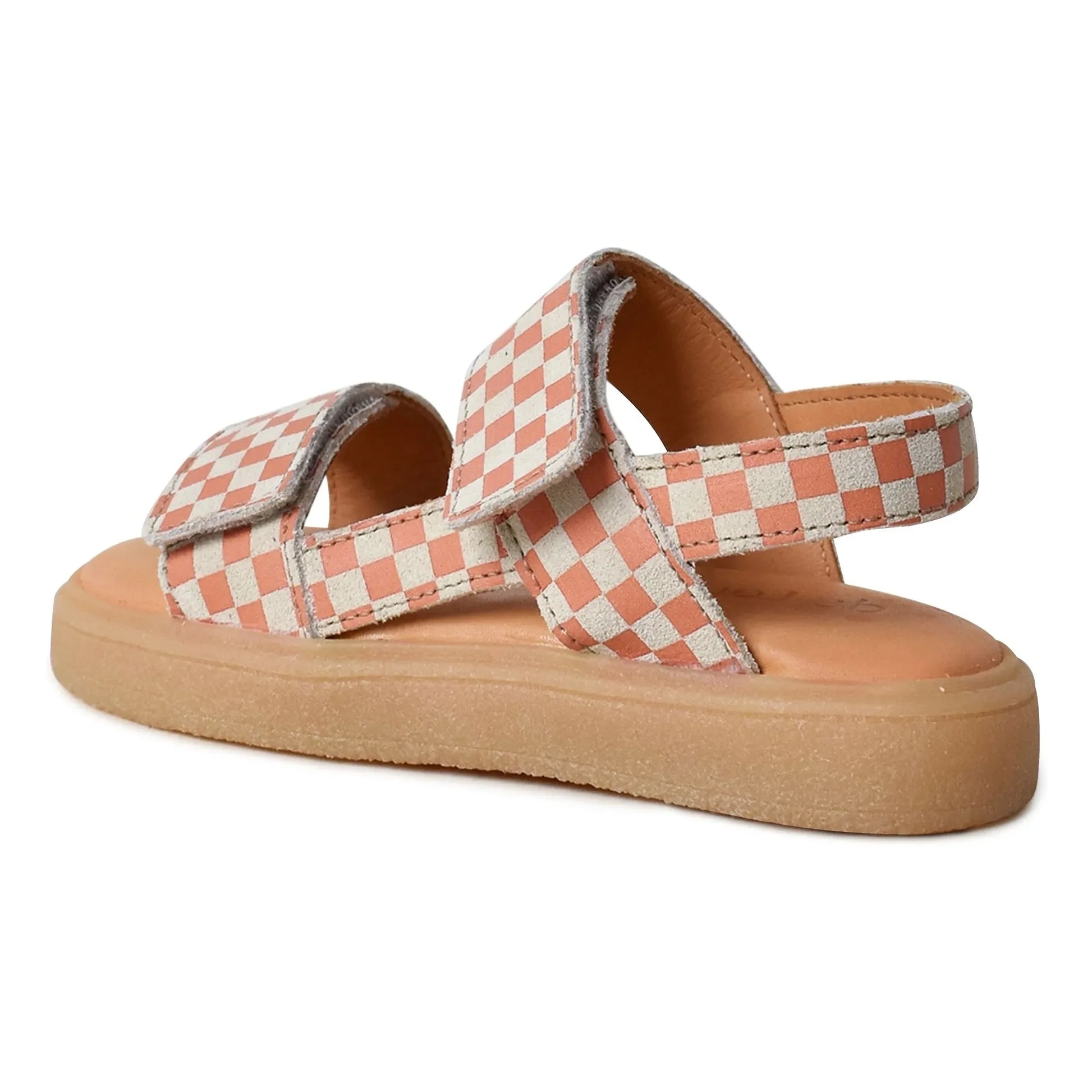 du Loua - Du Malu Carreaux Sandals | Coral