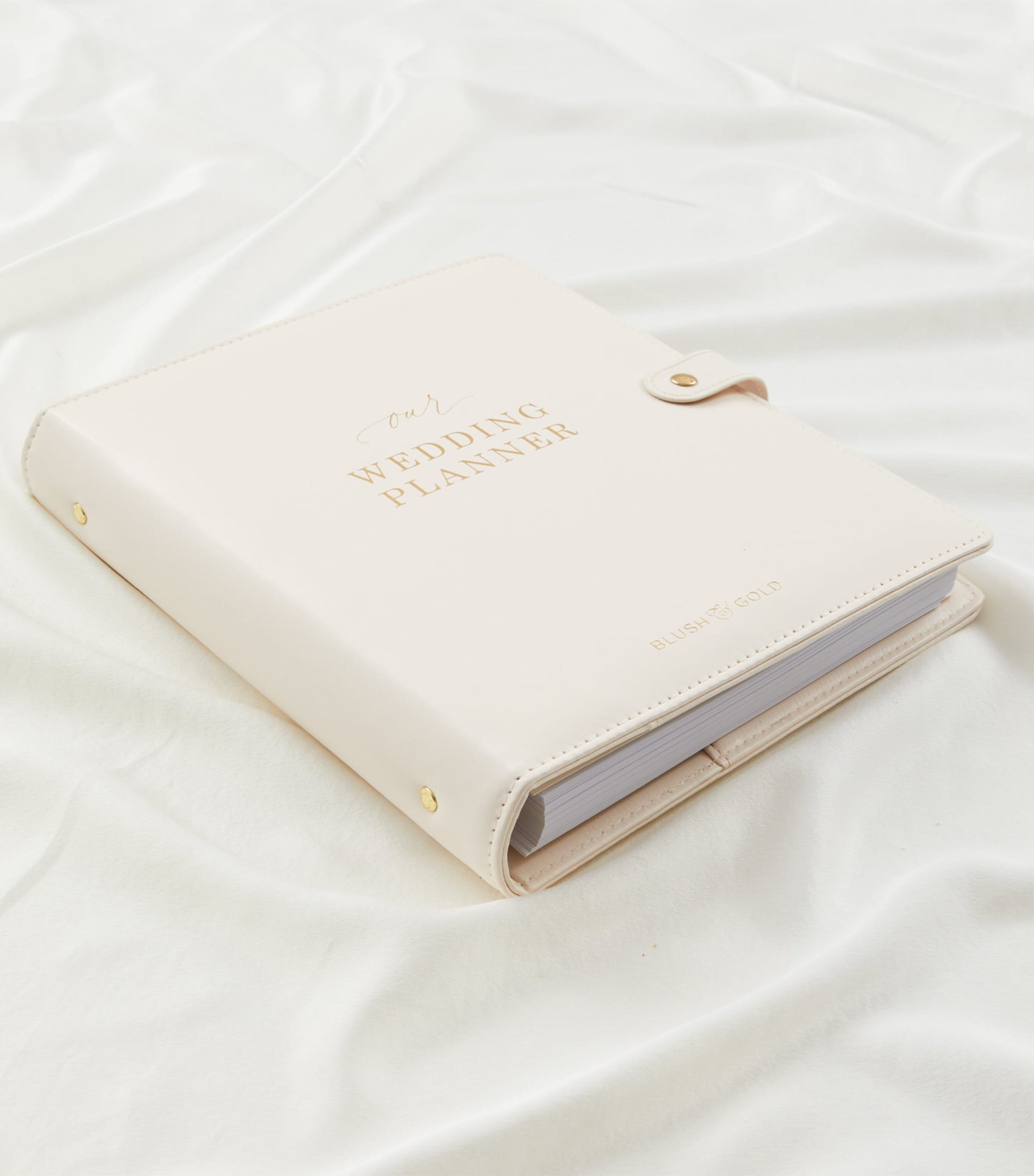 Blush and Gold Our Wedding Planner Binder