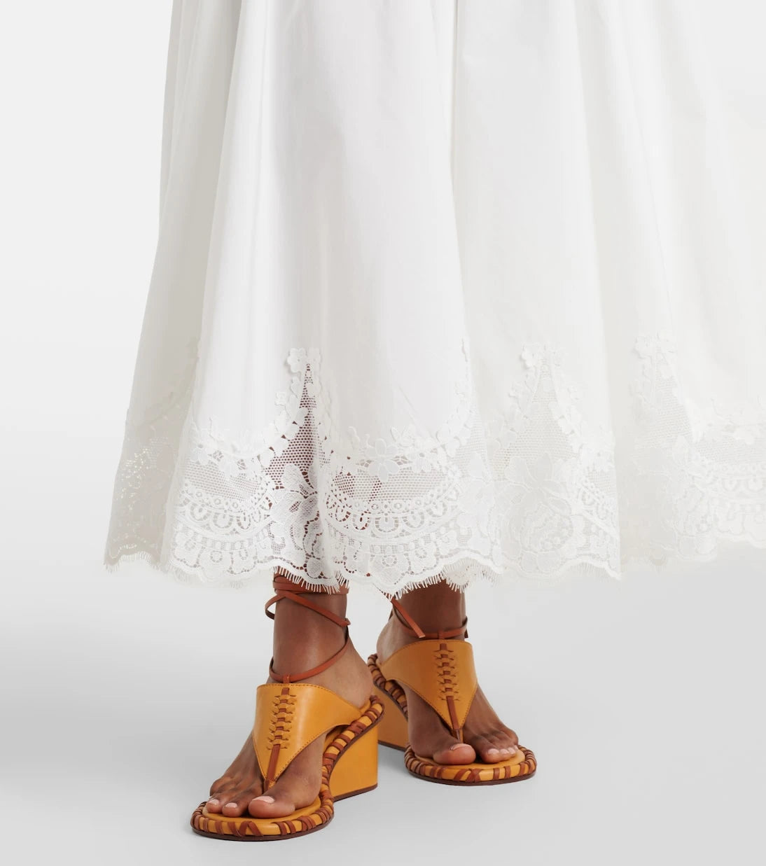 Zimmermann - Alchemy lace-trimmed cotton poplin maxi dress