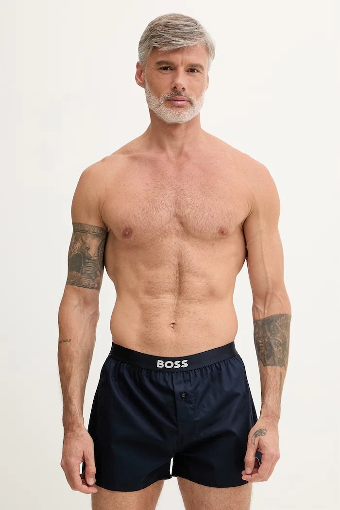 BOSS боксерки мъжки от памук 2P Boxer Shorts EW 2 броя