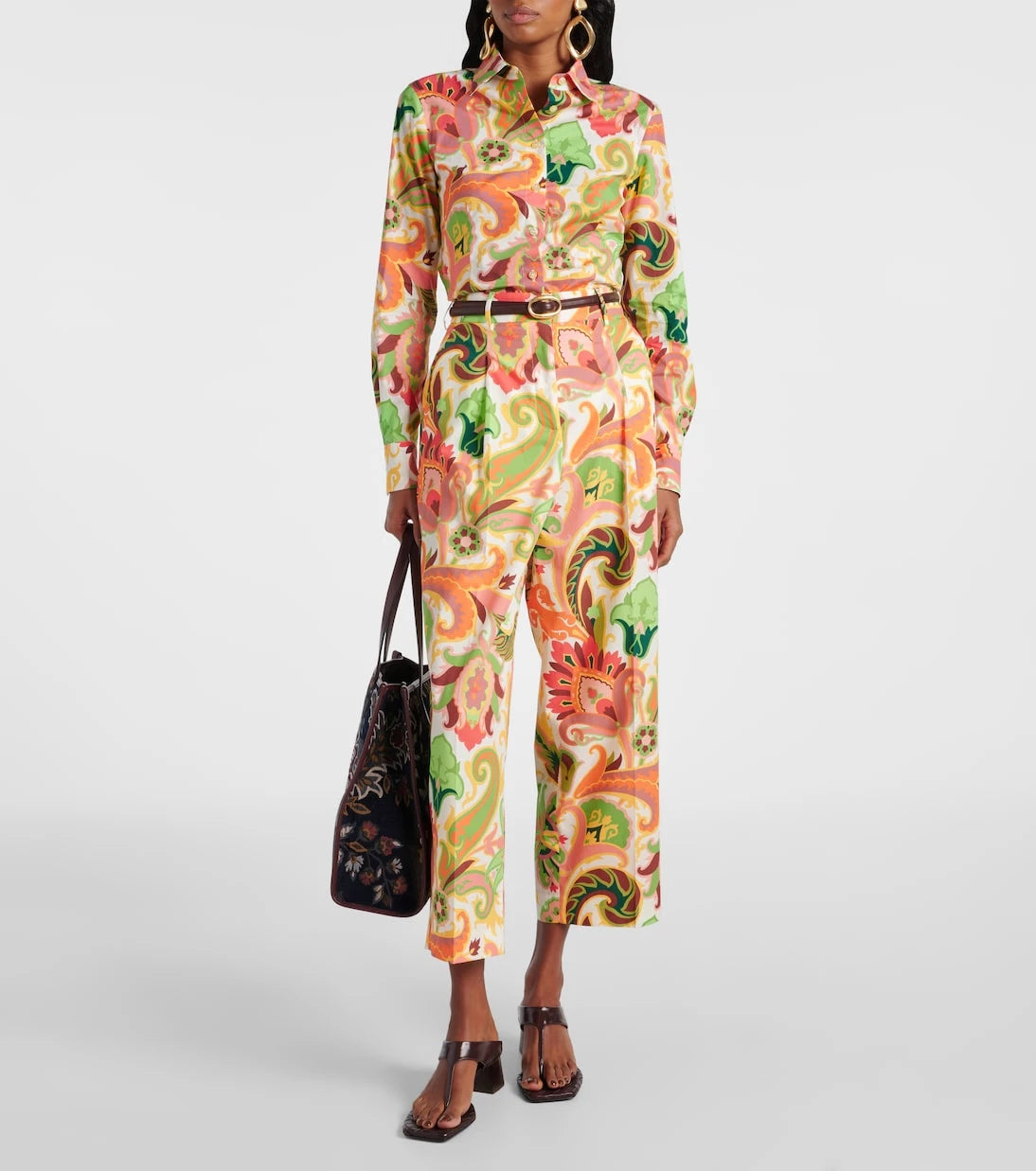 Etro - Paisley cotton-blend poplin shirt
