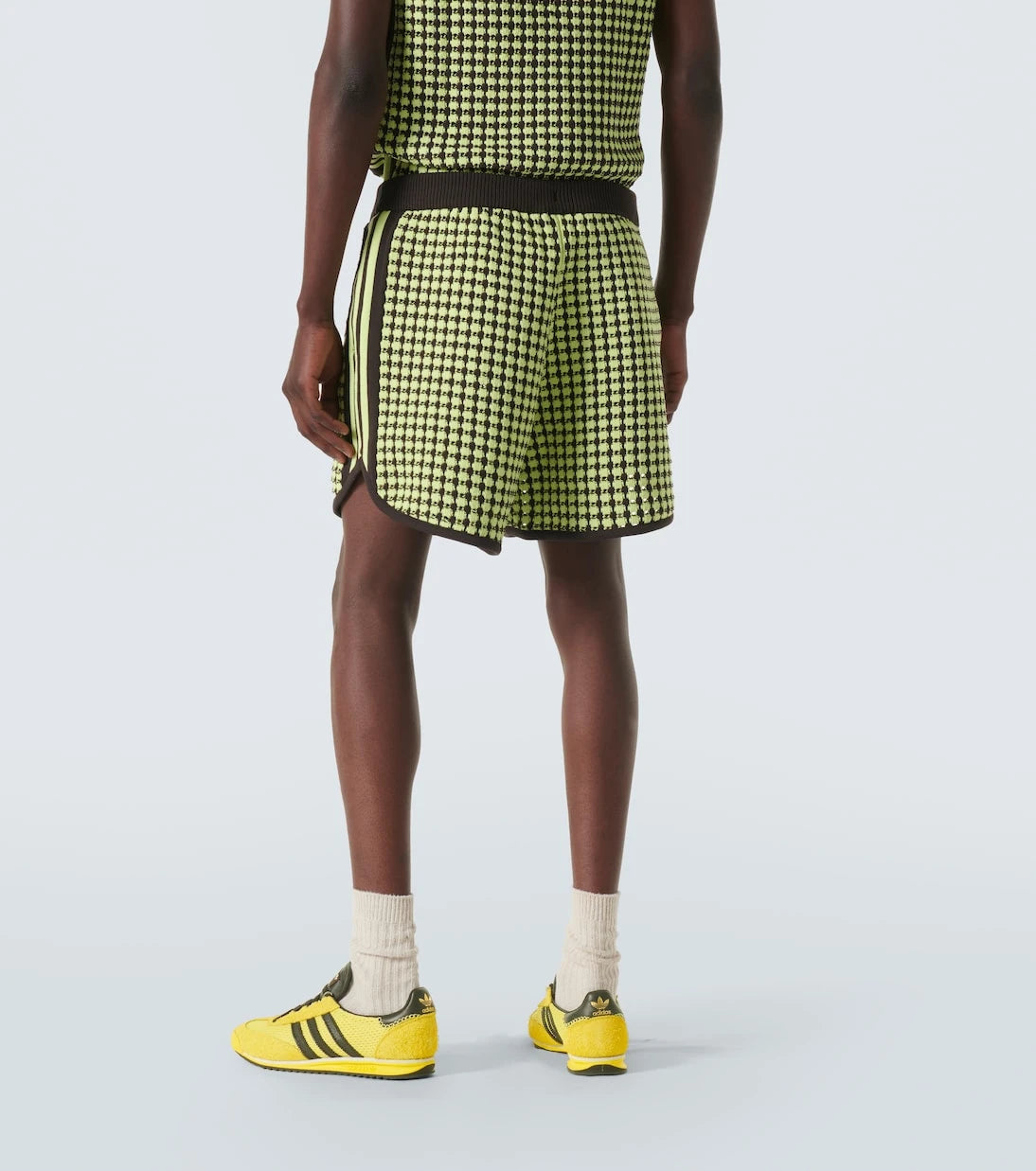 Adidas - x Wales Bonner waffle-knit shorts