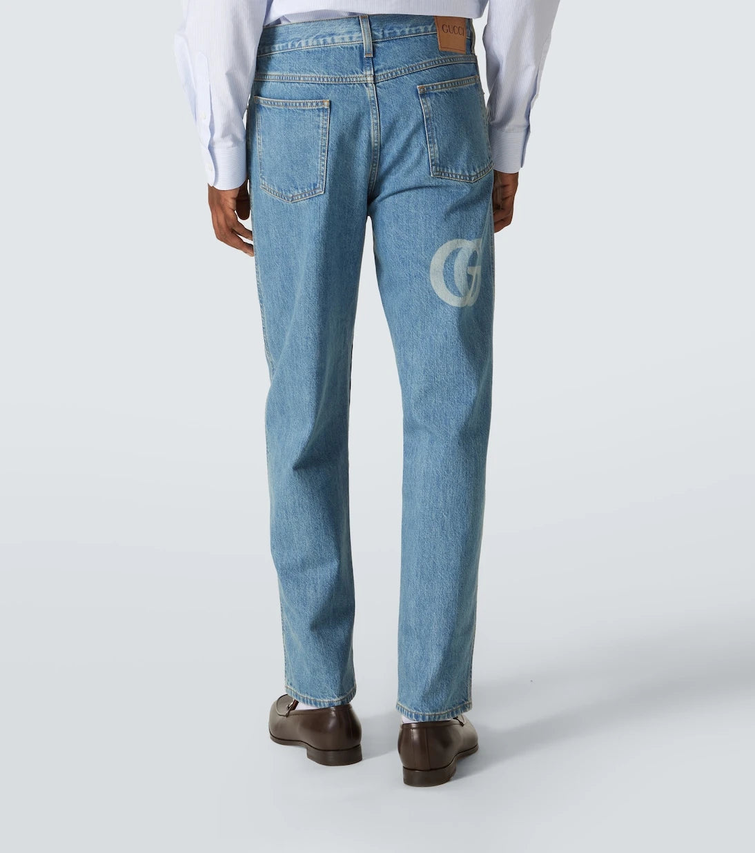 Gucci - Double G mid-rise slim jeans