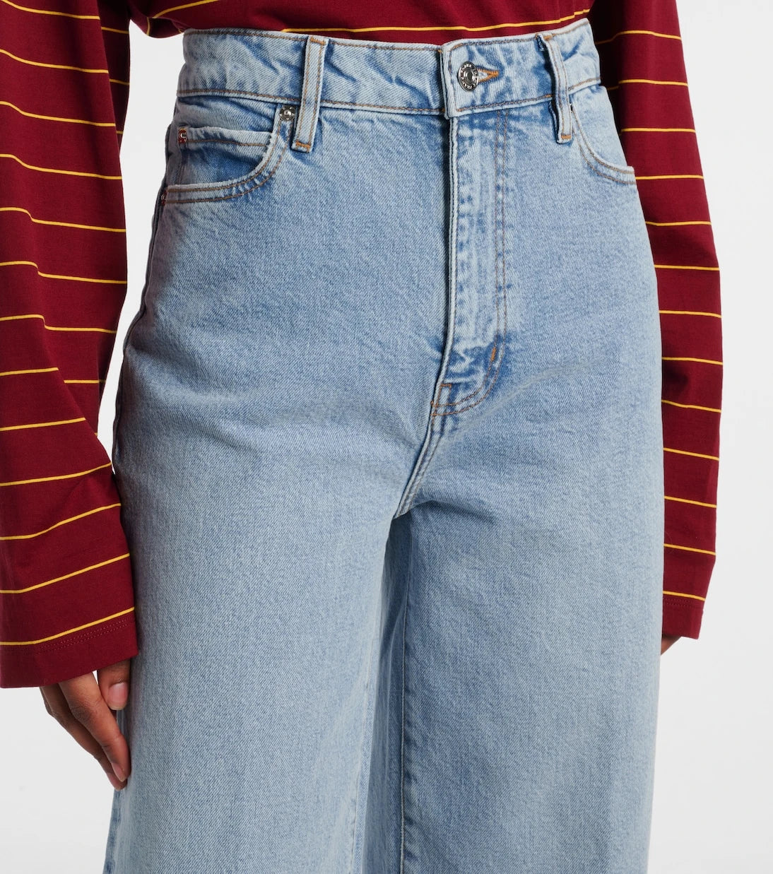 Frame - The Wide high-rise wide-leg jeans