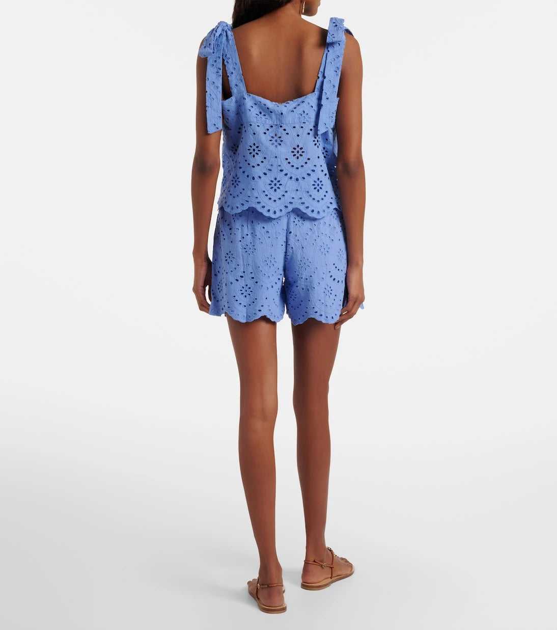 Poupette St Barth - Broderie anglaise cotton shorts