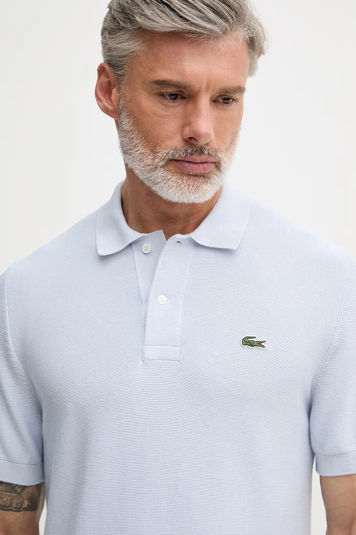 Lacoste тениска с яка мъжка памучна