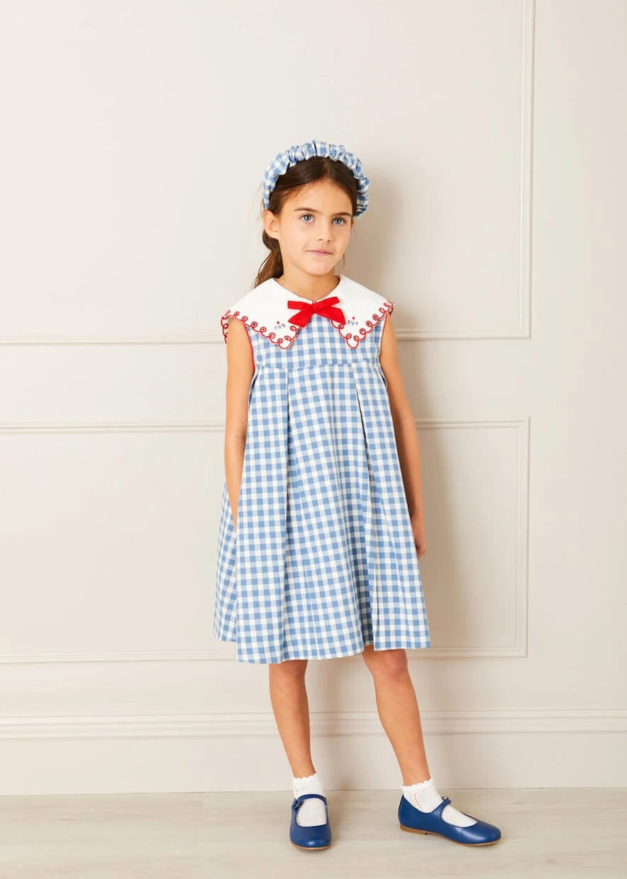 Pepa London - Darby gingham pleated cotton dress