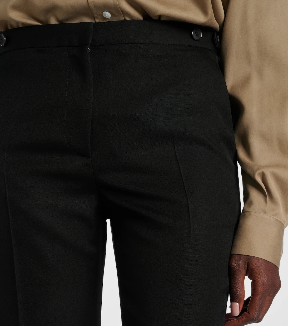 The Row - Jesse mid-rise wool straight pants