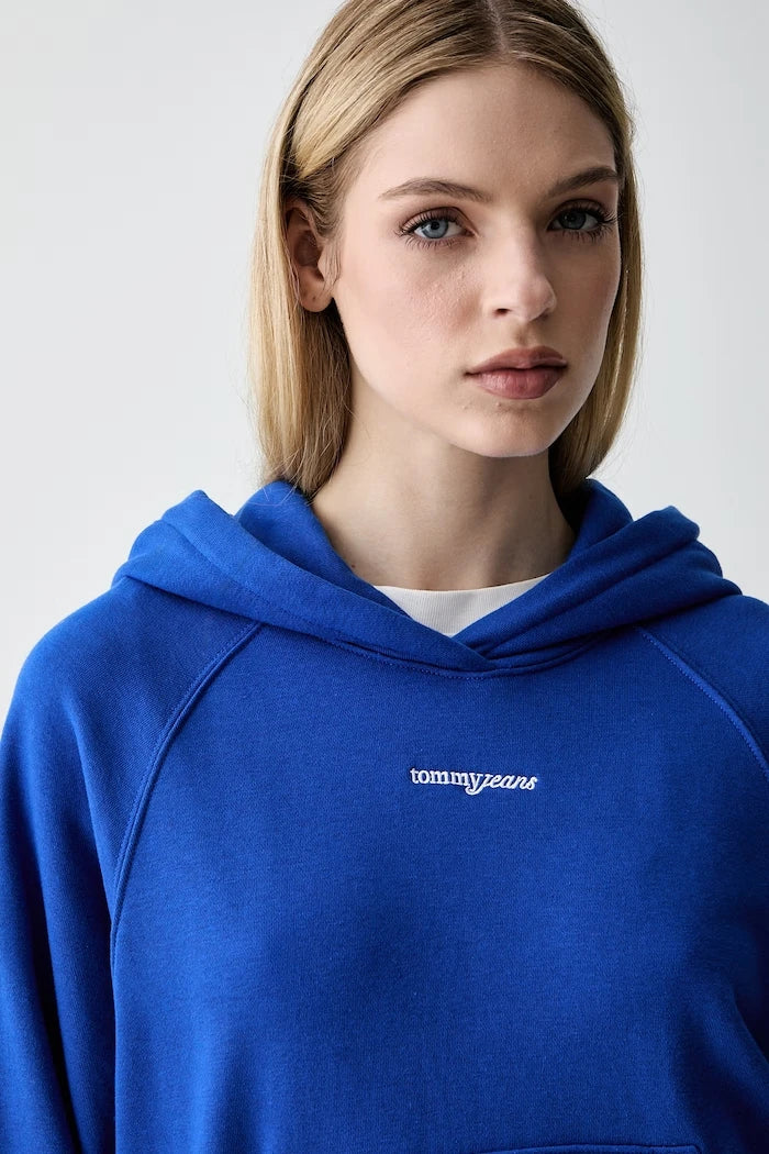 Tommy Jeans Kapüşonlu Kadın Pamuklu Sweatshirt