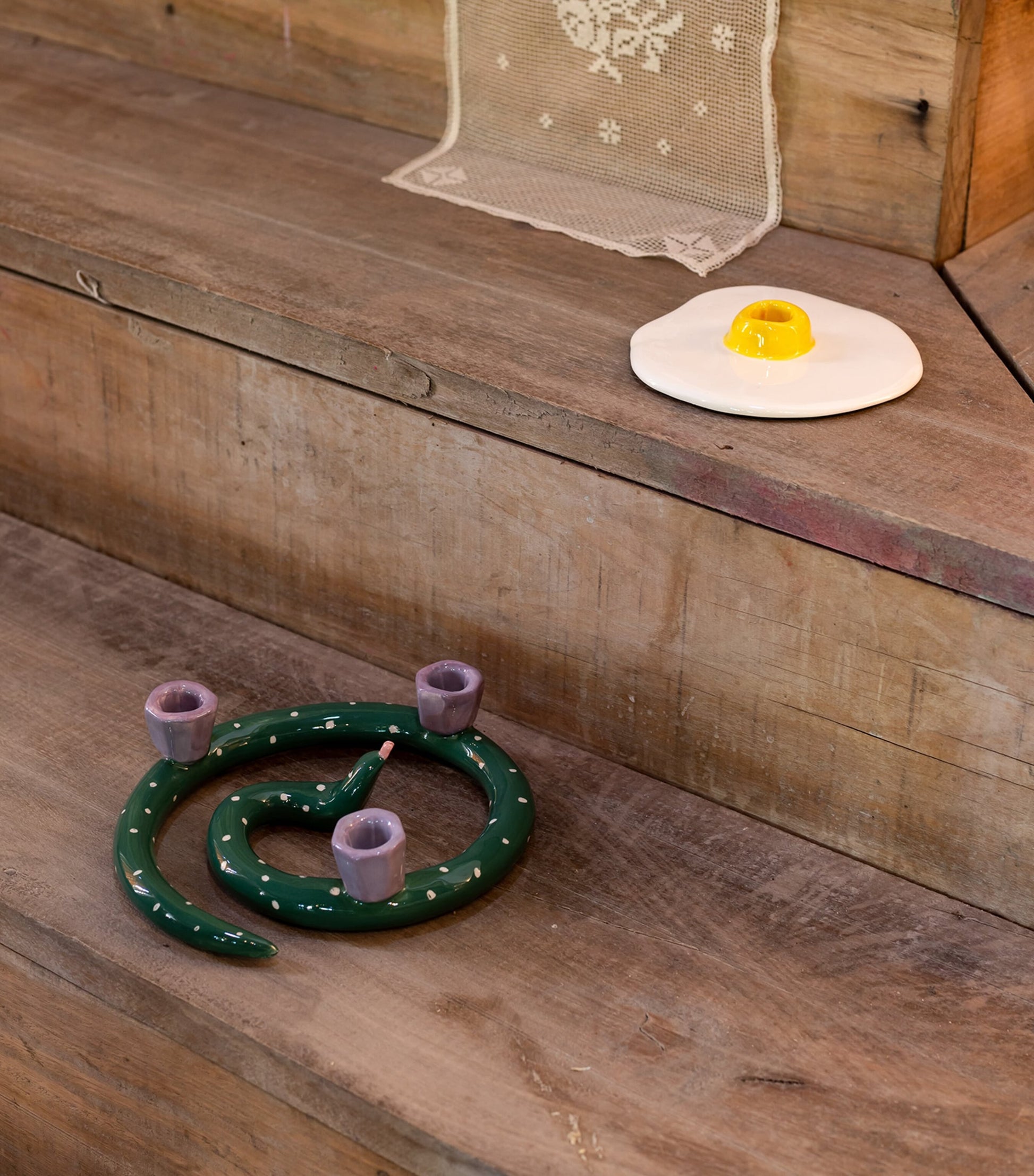 Sneaky Dots Candle Holder