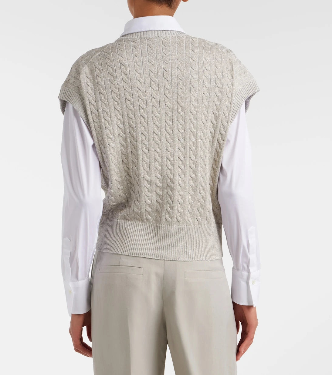 Brunello Cucinelli - Cable-knit cotton-blend sweater
