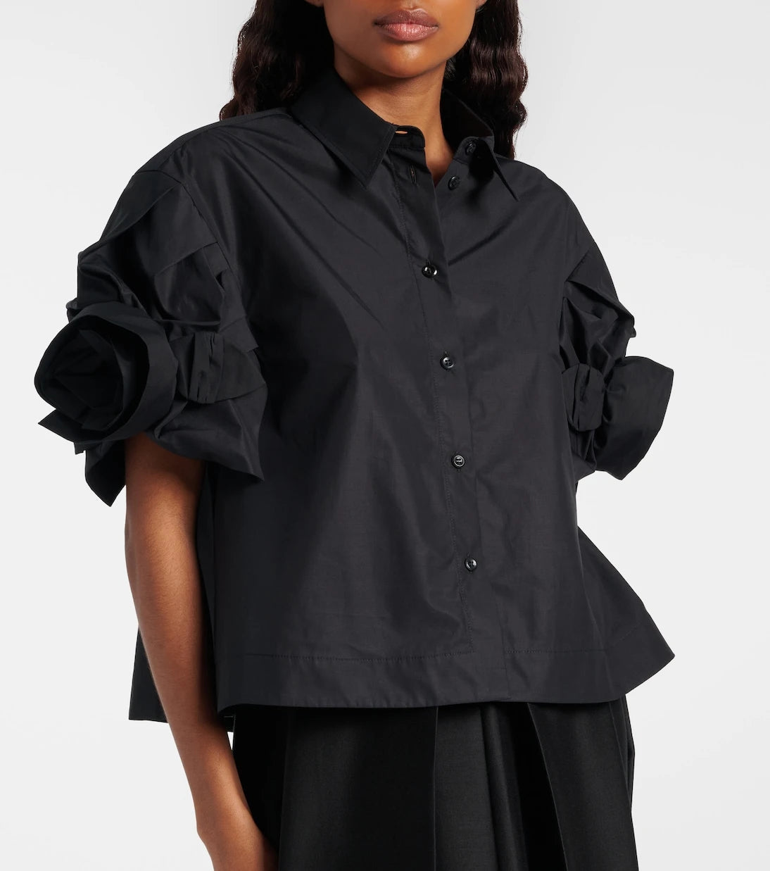 Simone Rocha - Puff-sleeve cotton shirt