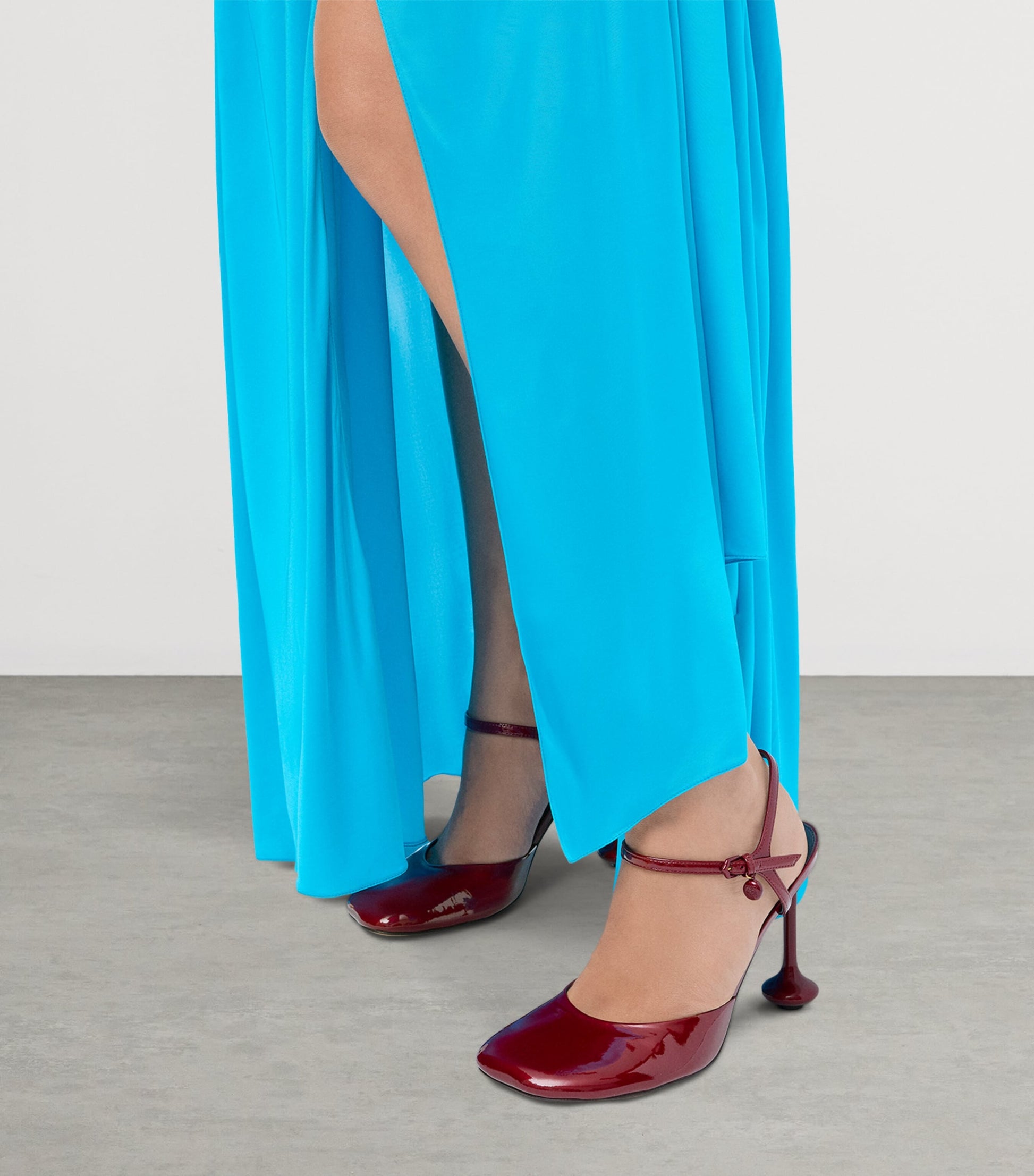 LOEWE Leather Ankle-Strap Toy Pumps 90