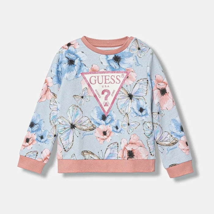 Детски памучен суичър Guess