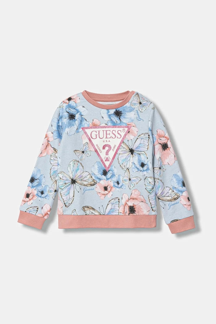 Детски памучен суичър Guess