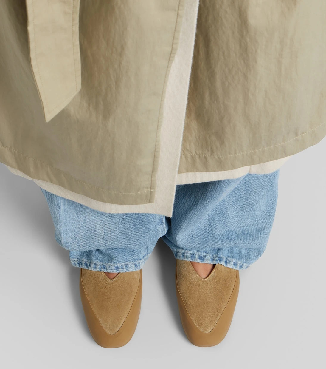 Le Monde Béryl - Apres Ski shearling-lined suede ballet flats