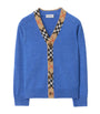 Burberry Kids Wool Check-Trim Cardigan (3-12 Years)