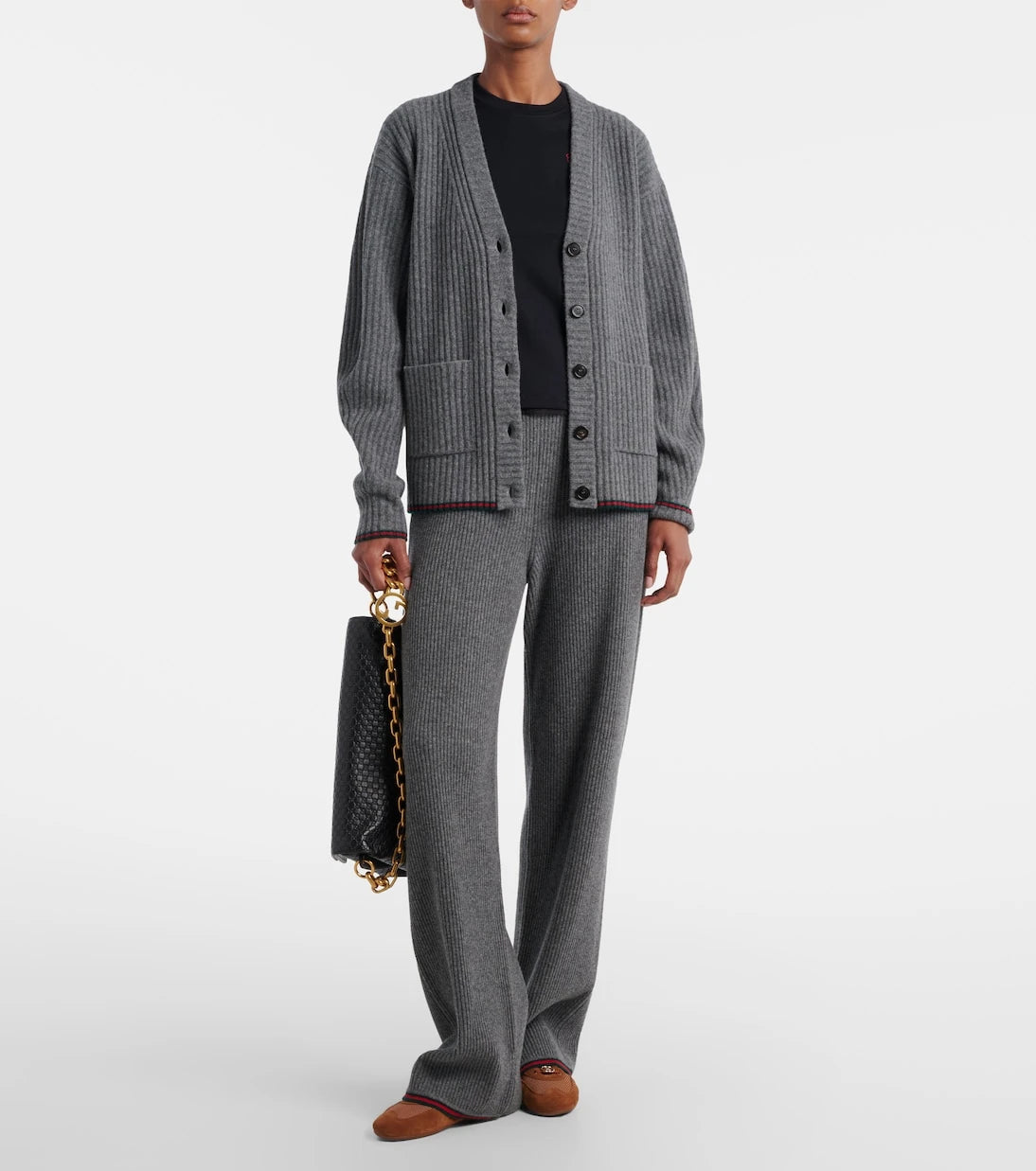 Gucci - Camiseta de jersey de algodón bordada con encaje