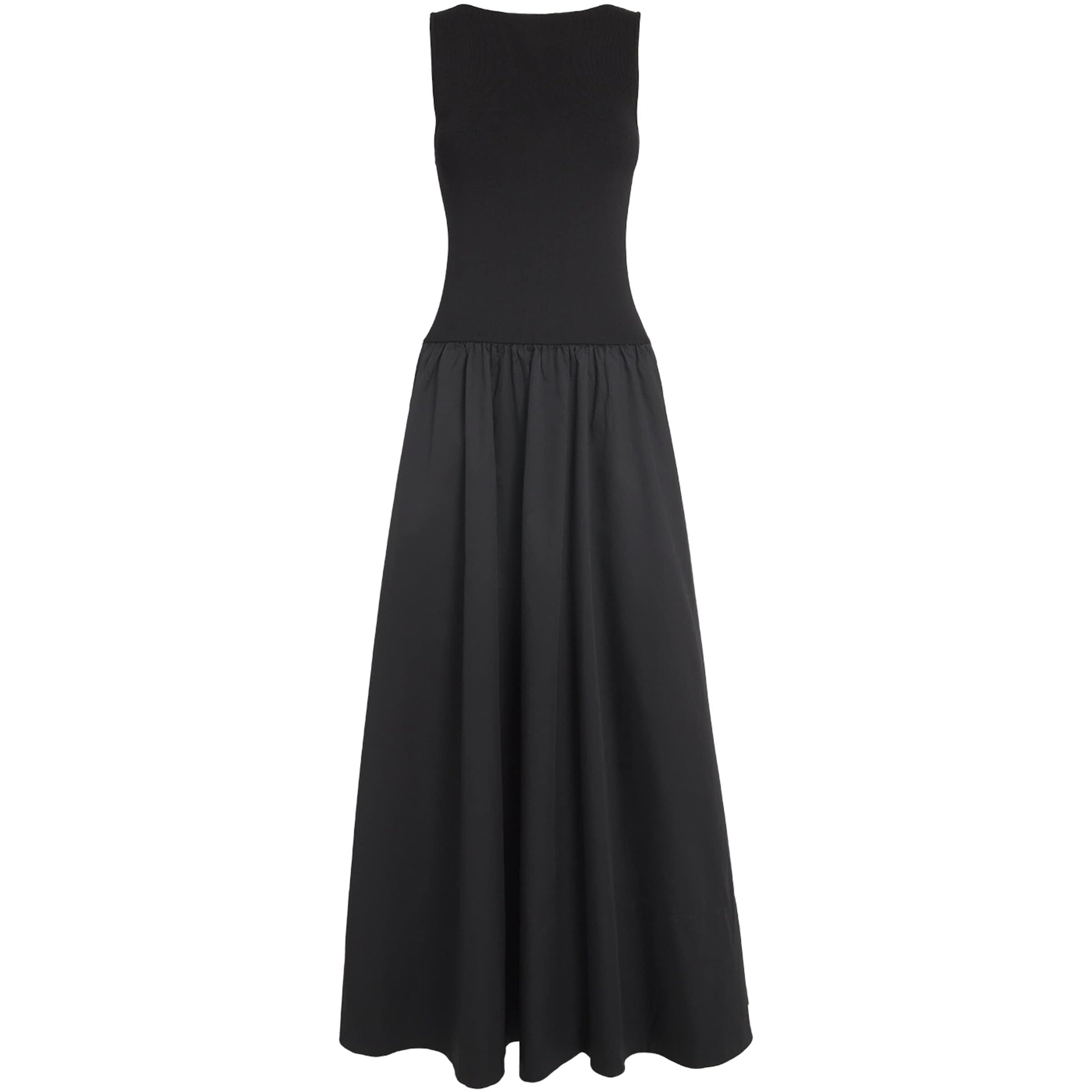 St. Agni Black Cut-Out Maxi Dress