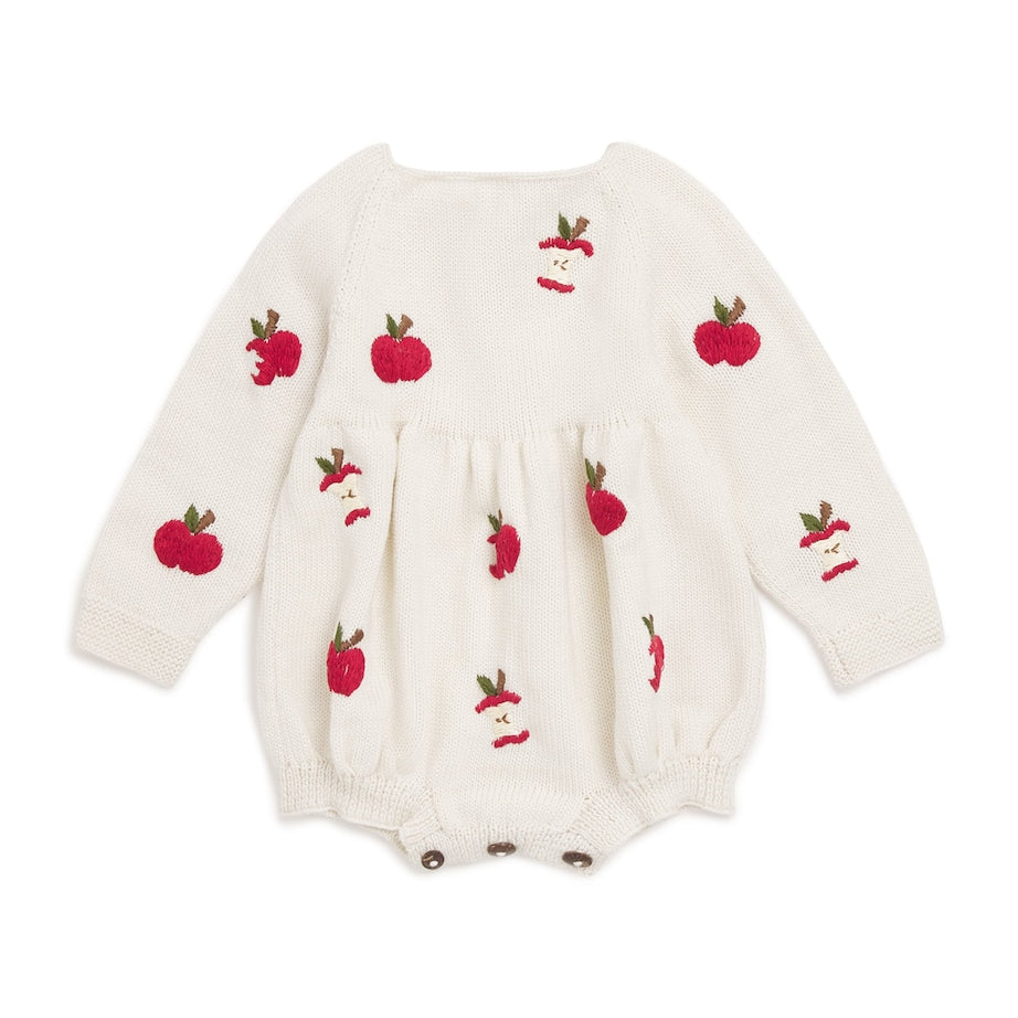 Shirley Bredal Merino Wool Apple Bodysuit (0-36 Months)