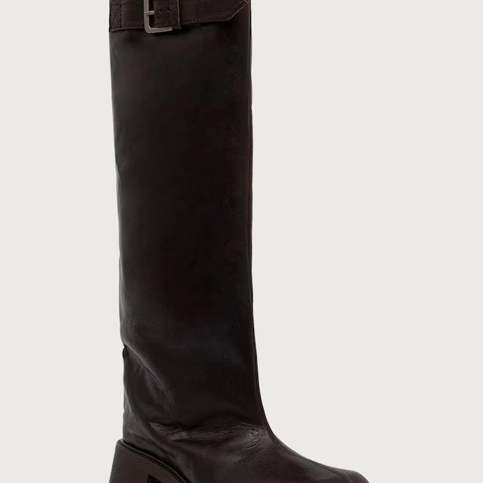 Miista Roos Diz Altı Kalın Topuklu Kadın Deri Çizme