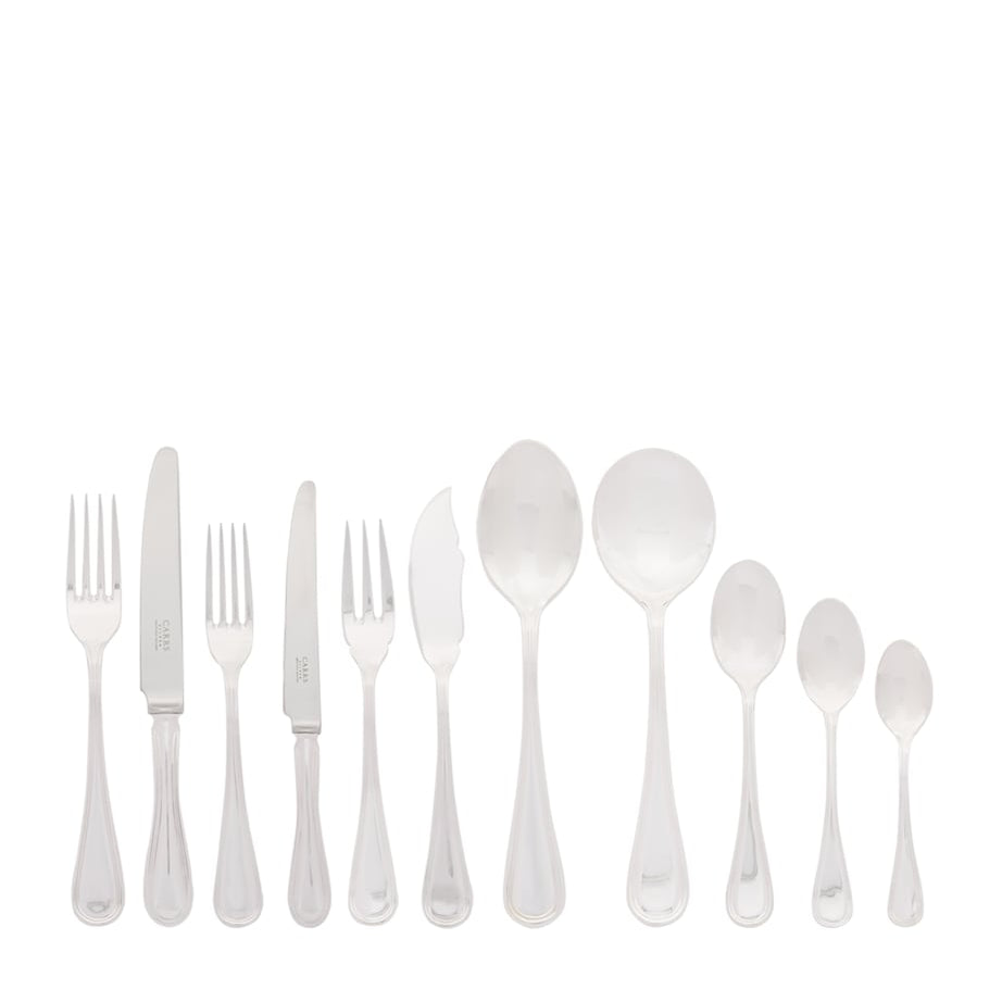 Carrs Silver English Thread Silver-Plated 88-Piece Set