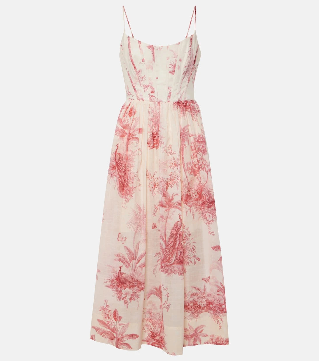Zimmermann - Waverly floral cotton bustier dress
