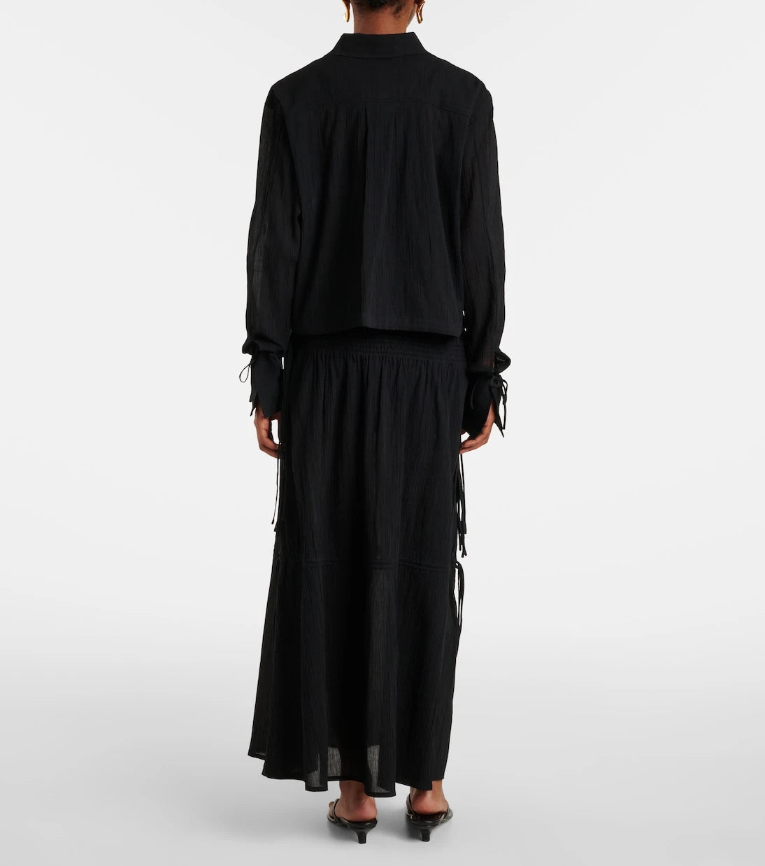 Toteme - Cropped cotton shirt