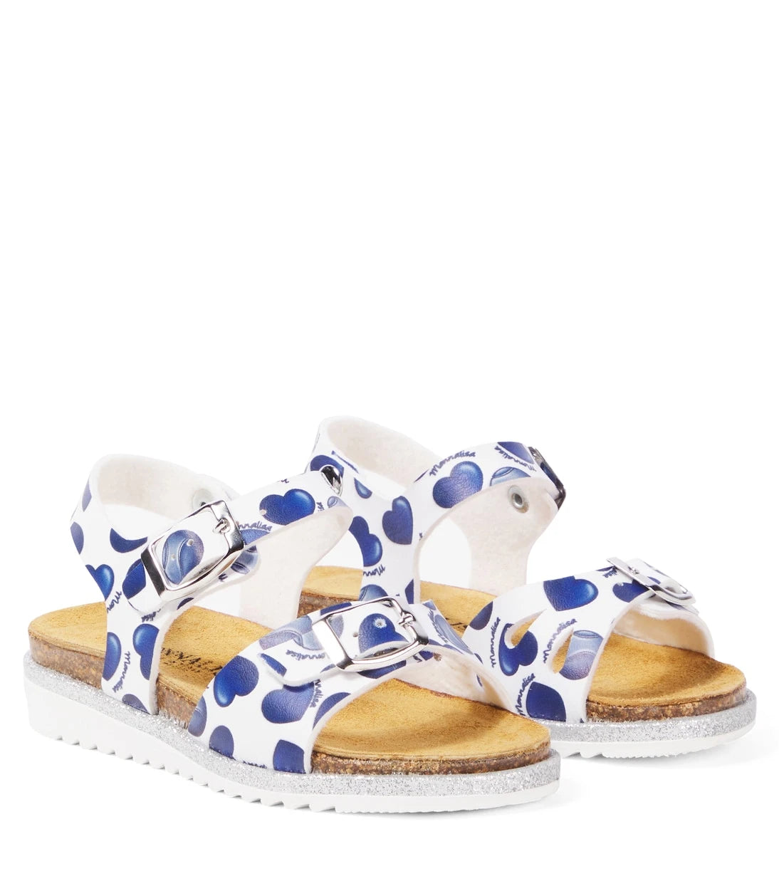 Monnalisa - St. Cuori faux leather sandals