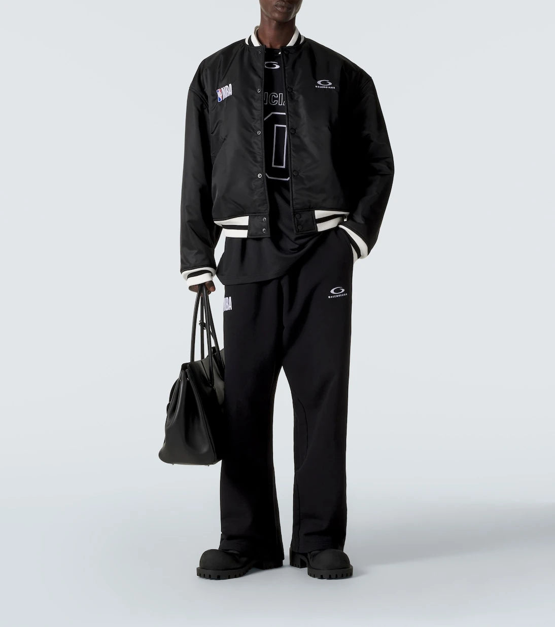 Balenciaga - x NBA logo cotton fleece sweatpants
