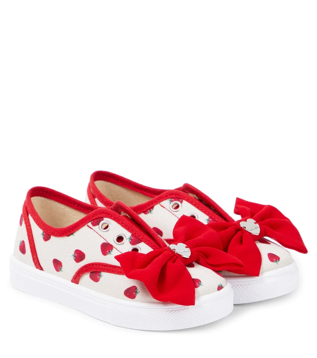 Monnalisa - Bow-detail printed sneakers