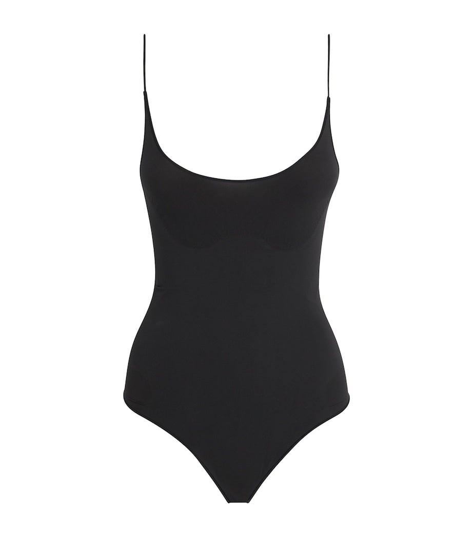 Sheer Seamless Thong Bodysuit