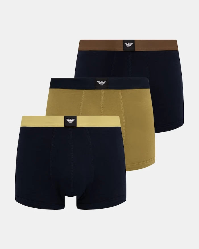 Emporio Armani Underwear Erkek Pamuklu Elastan Boxer 3'lü